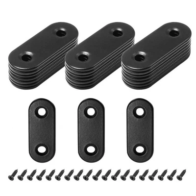 24 juegos de soporte recto de placa plana de acero inoxidable de 1,5 pulgadas, soporte de metal de 40 mm... Foto 1 de 4