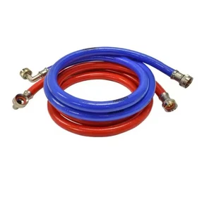 Everbilt 6 ft. Color-Coded, PVC-Coated Stainless Steel  Washing Machine Hose - Picture 1 of 6