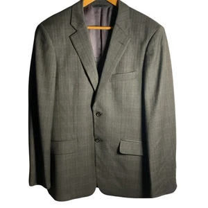 Chaqueta Blazer Traje John W. Nordstrom Para Hombres Marrón Mezcla Lana a Cuadros y Cachemira 40R - Imagen 1 de 6