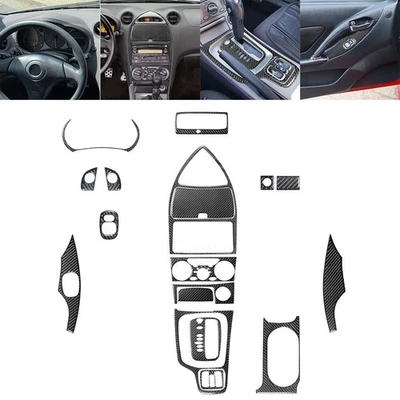 Kits completos de molduras interiores de fibra de carbono real de 18 piezas para Toyota Celica 2000-2005 Foto 1 de 4