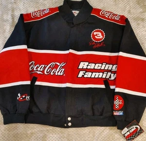 Abrigo de carreras Dale Earnhardt Coca-Cola Chase auténtico de colección años 90 #3 nuevo con etiquetas talla L - Imagen 1 de 13