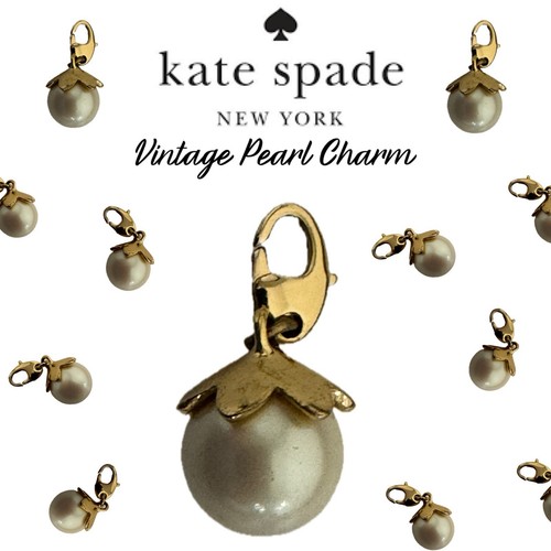KATE SPADE Charm Vintage Placcato 12 KT Grande Perla (senza Bracciale)