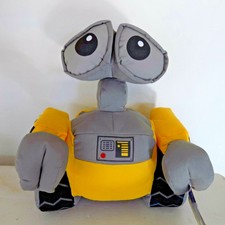 Disney Store WALL-E THE ROBOT Yellow Gray 12" Plush with Tag