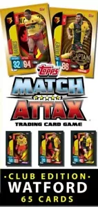 Match Attax 2019/20 Watford FC Club Edition - Men Women Under 23 Legends CHOOSE - Picture 1 of 66