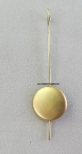 Pendel für Pendeluhr für Klein Kuckucksuhr aus Messing Ø Linse 16.50 MM - Picture 1 of 1