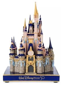New Walt Disney World 12” Cinderella Castle 50th Anniversary Figurine.