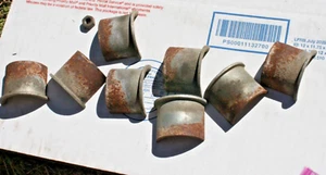 1972-73 1974 HONDA CB 350 F  FOUR   OEM ORIGINAL  HEADER EXHAUST BRACKETS - Picture 1 of 2