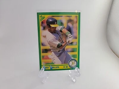 1990 Score - #84 Tony Phillips Oakland Athletics  - Image 1 of 4