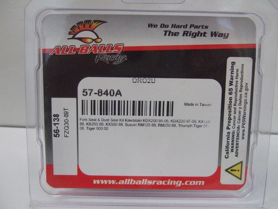 All Balls 56-138 Motorcycle Front Fork Oil & Dust Seal Kit Set Triumph Kawasaki - Image 1 of 1