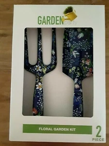  NEW!!  Garden Party 2 Piece Floral Home/Garden Tool Set 1 Rake/ 1 Shovel - Picture 1 of 7