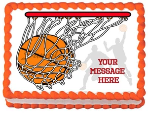 Cake topper commestibile immagine BASKETBALL - Foto 1 di 11