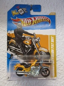 2012 NEW MODELS Hot Wheels HARLEY DAVIDSON FAT BOY 30/247 (M) - Picture 1 of 2