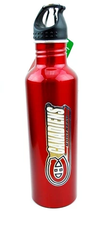 Montreal Canadiens NHL Hockey Team Aluminum Sports Bottle New with Minor defects Cover