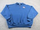Vintage Jerzees Super Sweat Sweatshirt 2X Mens Blue Embroidered Made USA America