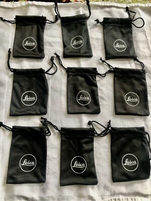 Leica Logo Black Accessories Case Small Soft Pouch for leica Accessories - Image 1 of 4