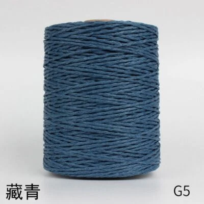 Bolsa de hilo de rafia lafite tejida cuerda hierba sombrero línea de verano redondo algodón rafia Foto 1 de 4