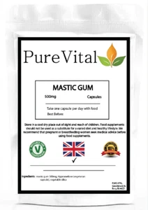 Mastice Gomma 500mg Capsule - Supporto Digestivo e Salute Intestinale di PureVital - Foto 1 di 1