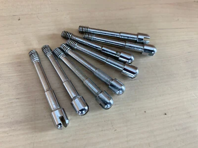 PREMIER Lot of 8x Snare Drum TENSION  ROD Parts 60s Vtg Slot Head 1-5/8" England - Image 1 of 3