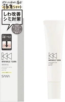 SANA Wrinkle turn Concentrate Cream White 20g wrinkles spots Niacinamide Retinol - Image 1 of 4