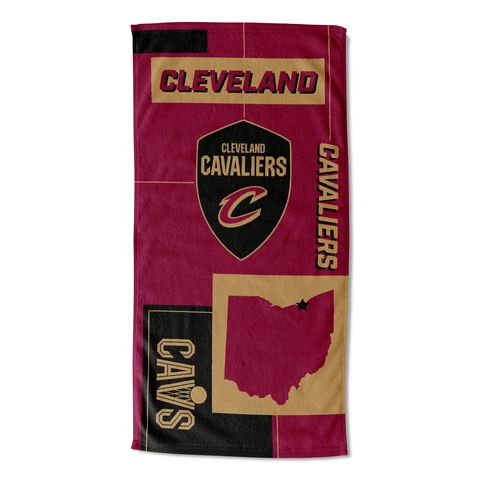 Northwest NBA Cleveland Cavaliers State Line Beach Towel, 30x60 Cover