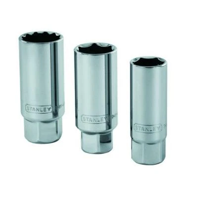 STANLEY Spark Plug Socket Set 3-Piece 6-Point 3/8-Inch Drive - Image 1 of 3