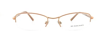 Nuevo BURBERRY B1210 1129 53mm Oro Rosa Beige Media Borde Monturas Anteojos Italia Foto 1 de 4