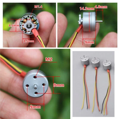 1104 Mini Brushless Motor 14mm 4300kv für 1S-3S RC Drone FPV Racing Quadcopter - Bild 1 von 4