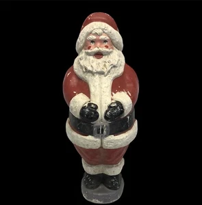 Vintage 32" Kunststoff Blasform rosige Wange Weihnachtsmann, funktioniert - seltenes Design - Bild 1 von 11