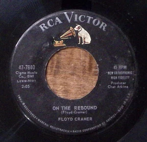 FLOYD CRAMER MOOD INDIGO/ON THE REBOUND RCA VICTOR RECORDS VINYL 45 53-78 - Picture 1 of 3