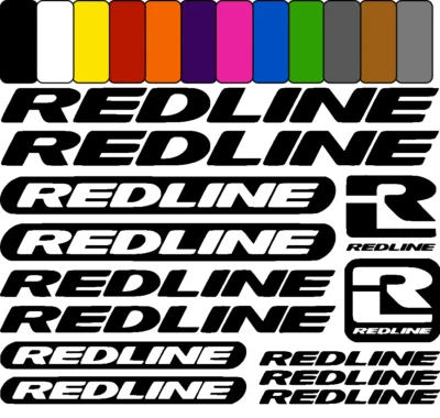 STICKERMASCHINE REDLINE ver2 aufkleber sticker fahrrad bicycle