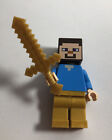 Lego - Minecraft Minifigure, min074, Steve with Pearl Gold Legs, Taiga Adventure