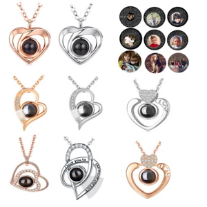 Customized Projection Necklace Pendant With Photos Personalized For Family Pets - Picture 1 of 38