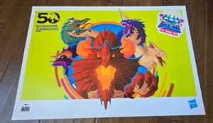 Póster exclusivo de Hasbro Pulse Dungeons & Dragons de la SDCC 2024 FIRMADO POR TOM WHALEN - Imagen 1 de 1