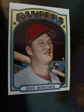 Don Mincher 1972 Topps Texas Rangers #242  Nmt