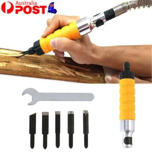 Wood Chisel Woodworking Carving Electric Carving Machine Engraving Knife Tool AU - Picture 1 of 9