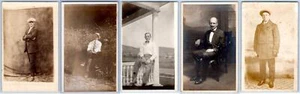 LOT/5 RPPC MEN EARLY 1900's HANDSOME DAPPER DUDES CONDITION VARIES POSTCARD #9 - Picture 1 of 7