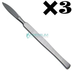 3 Pcs Dental Surgical Scalpel Handle W/ Blade 15cm Working End 4cm Instruments - Picture 1 of 7