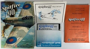 Spitfire 40 Commodore 64/128-Avalon Hill Disk, Box, Manual & Aid Card. Untested - Picture 1 of 13