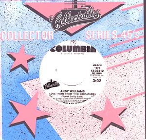 Andy Williams: Love Theme From The Godfather / A Fool Never Learns .. 45 -5308 - Picture 1 of 3