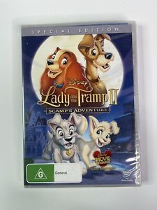NEW Lady And The Tramp 2 Scamp's Adventure DVD Movie Animated Family Film Disney