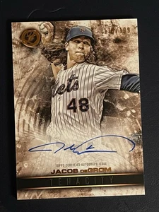 Jacob deGrom 2016 Topps Legacies of Baseball Auto Signed Card 179/199 Mets Texas - Picture 1 of 4