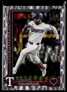 2025 Topps #50 Leody Taveras Silver Crackle Foilboard - Picture 1 of 2