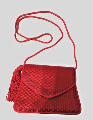La Regale сумочка красный через плечо женщин маленький Pocketbook кисточки праздник - Изображение 1 из 4