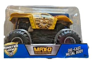 Monster Jam 2017 Max-D (Gold) Monster Truck BRAND NEW 1:24 DAMAGED BOX - Picture 1 of 4