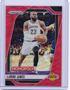 2024-25 Panini Prizm Monopoly #43 LeBron James Lakers Red Wave - Bild 1 von 2