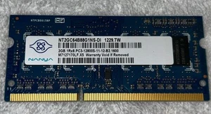 Genuine NANYA 2GB 1Rx8 PC3-12800S DDR3 Laptop Memory RAM NT2GC64B88G0NS-D1 - Picture 1 of 2
