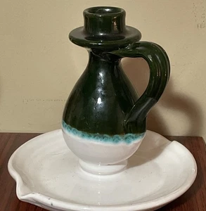 Gaetano Fasano Italian Ceramic Candle Holder From Grottaglie ITALY - Picture 1 of 9