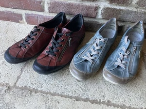 (2 Paar) Remonte Schuhe Damen Gr. 40 Sneaker Leder - Bild 1 von 7