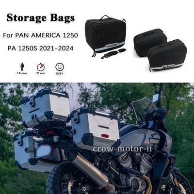 Rear Trunk Lid Saddlebag Organizer Bags For PAN AMERICA 1250/PA 1250S 2021-2024 - Image 1 of 4