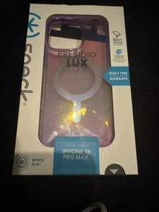 Speck Presidio Lux iPhone 16 Pro Max Case In Amazing Purple/Clear New - Photo 1 sur 1